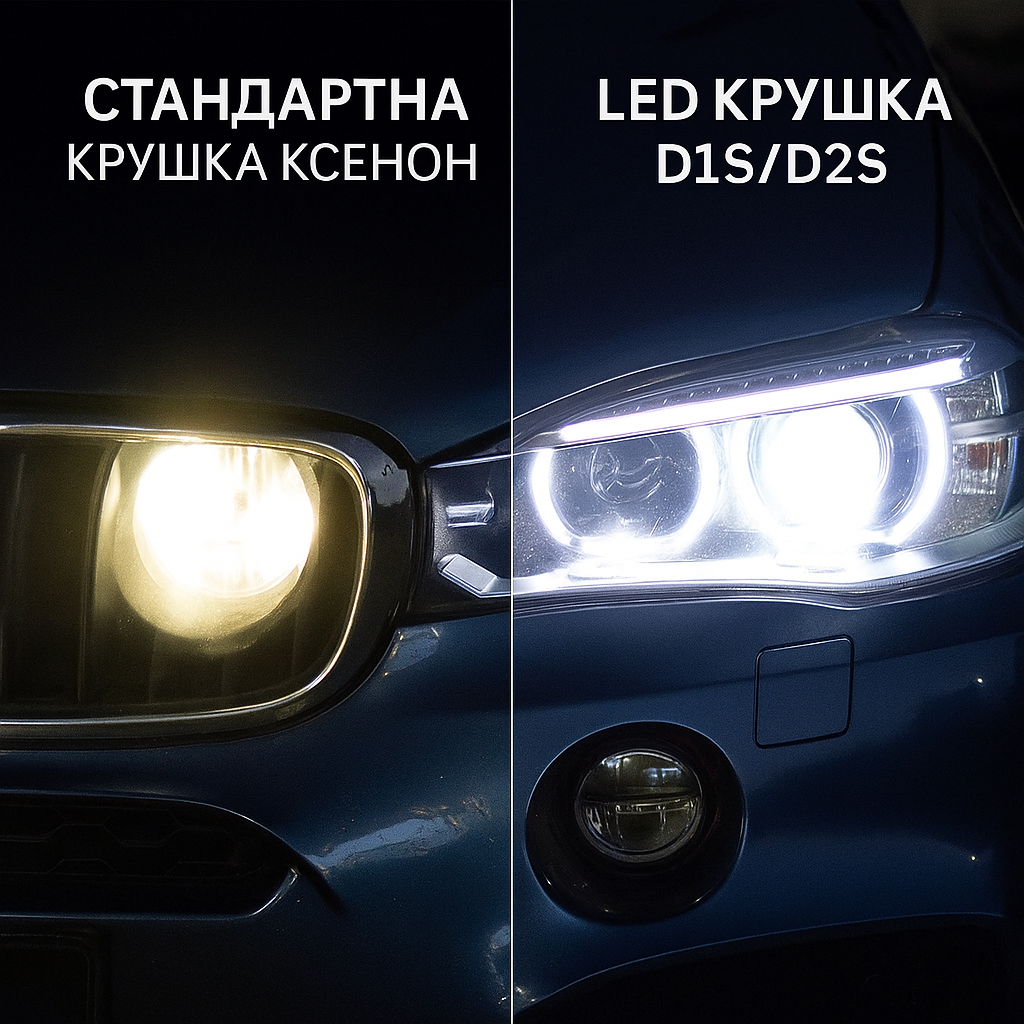 D1S/D2S LED срещу ксенон: Защо си струва да преминеш към LED крушки?