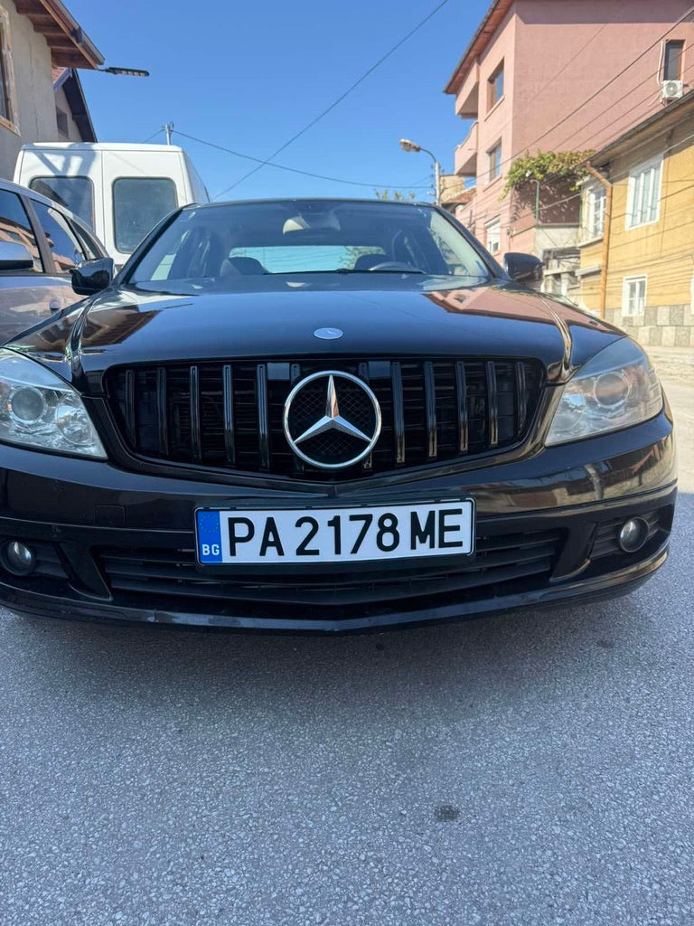 Тунинг решетка тип GTR за Mercedes C-Class W204 (2007–2014) – черен лак