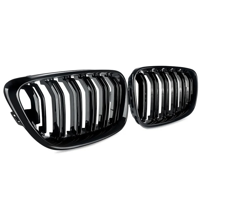 Двойни Бъбреци за BMW F22 F23 F24 F27 2012г.-2018г. Черен Гланц Лак