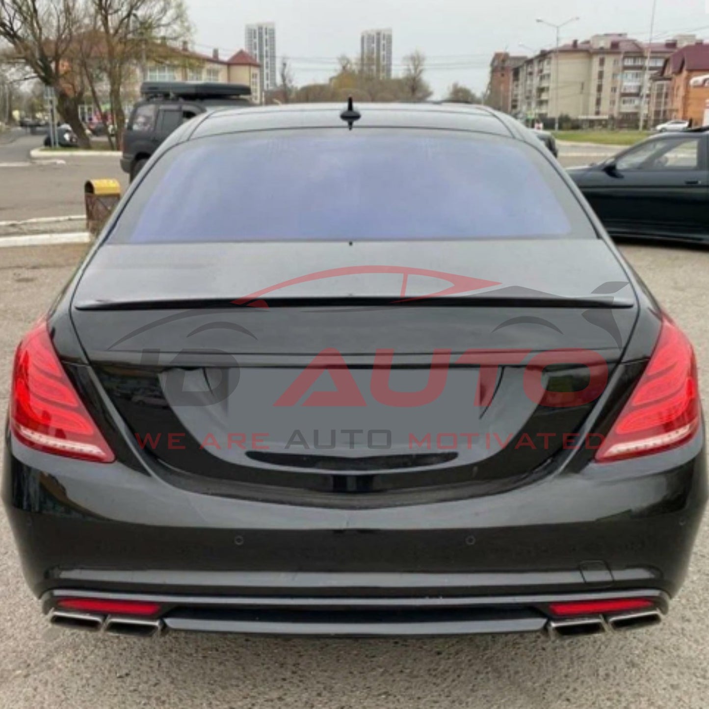 Спойлер за багажник (лип) – Mercedes S-Class W222 (2013–2020), черен гланц