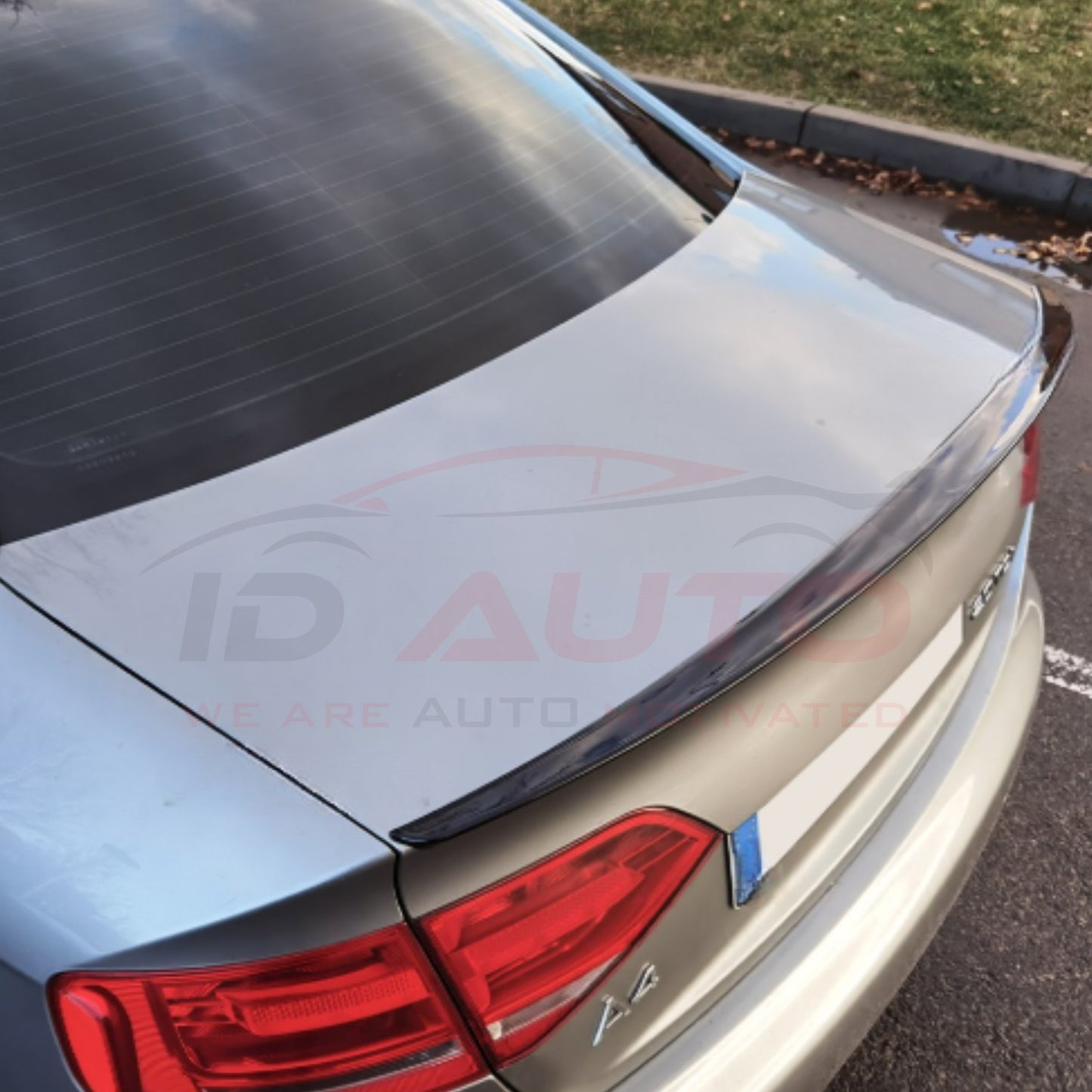 Тунинг лип спойлер за багажник – Audi A4 B8 (2008–2015), черен гланц