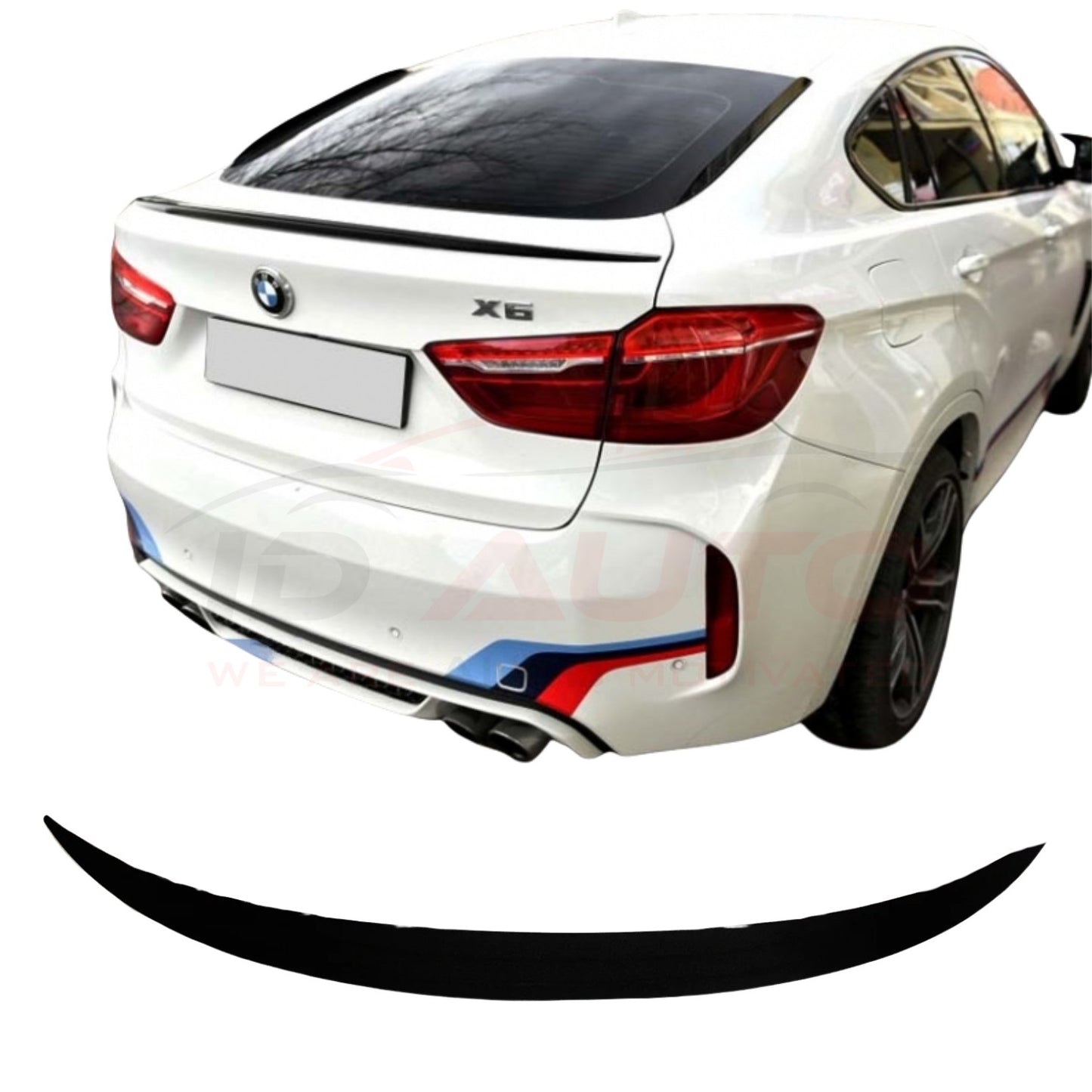 Спойлер лип за багажник – BMW X6 F16 (2014–2019), черен гланц