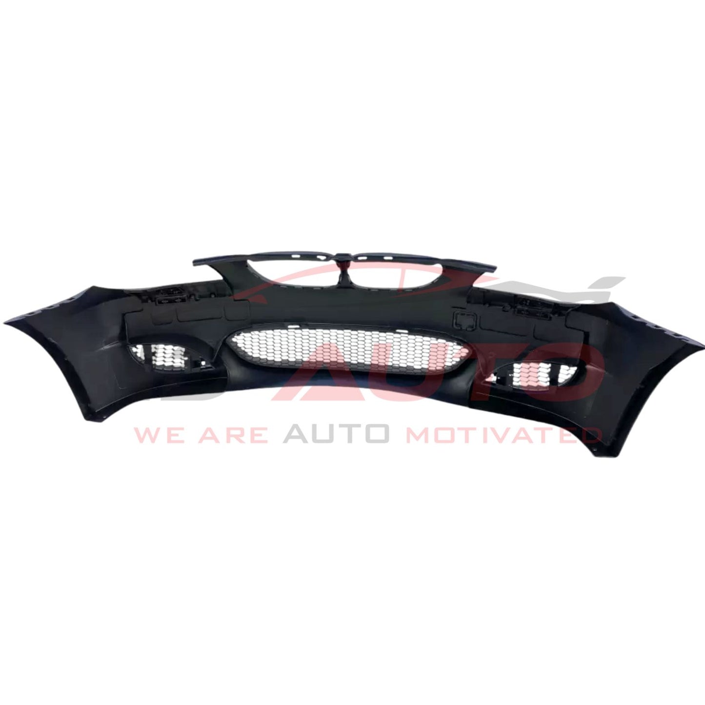 Предна броня за BMW E60/E61 – M5 стил, с отвори за халогени, грундирана, с държачи за парктроник 24 мм