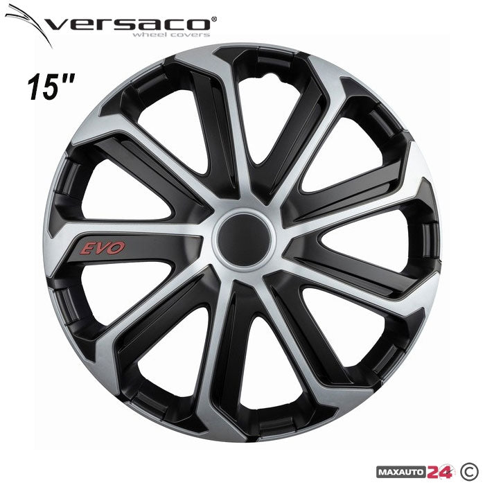 Тасове за джанти 15'' Versaco Evo Black/Silver