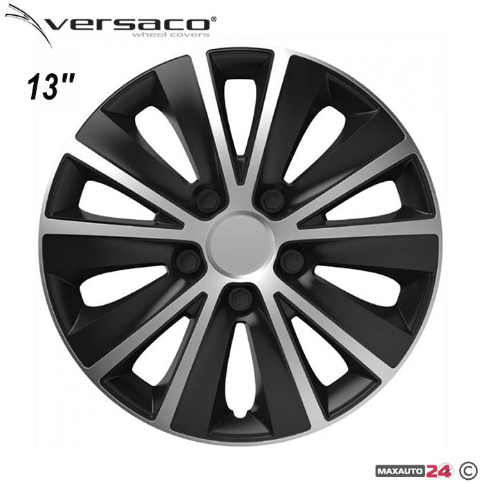 Тасове за джанти 13'' Versaco Rapid Silver / Black