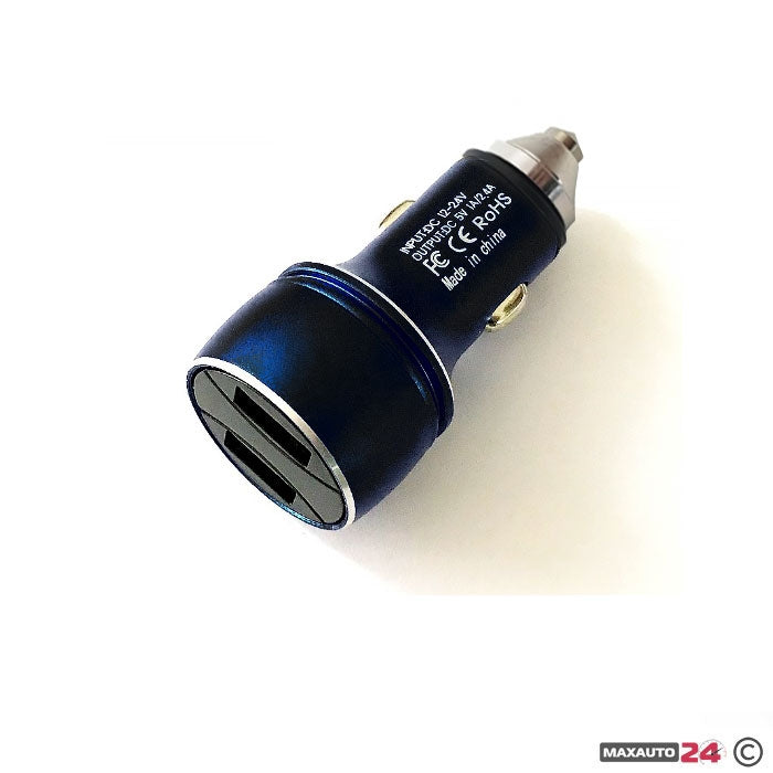Универсално USB зарядно за кола с два порта - 2018