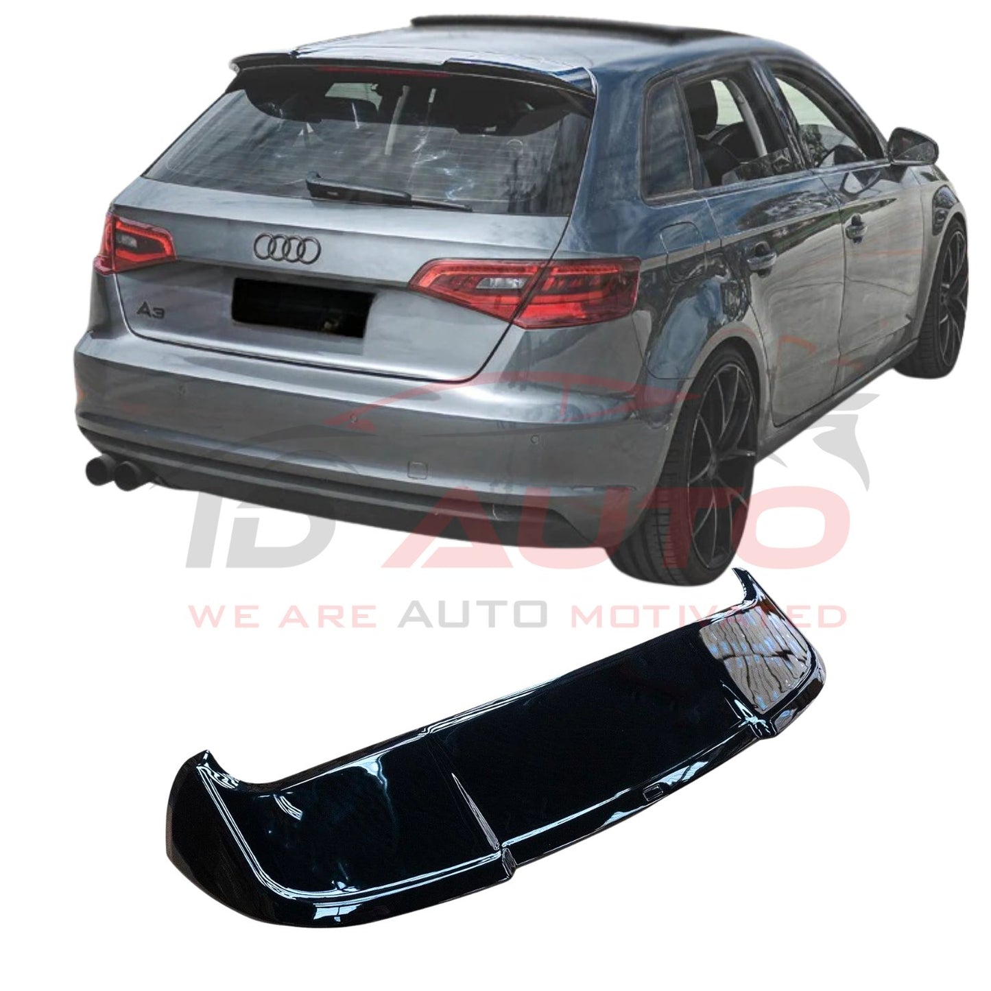 Спойлер за багажник – Audi A3 8V Hatchback (2012–2019), черен гланц