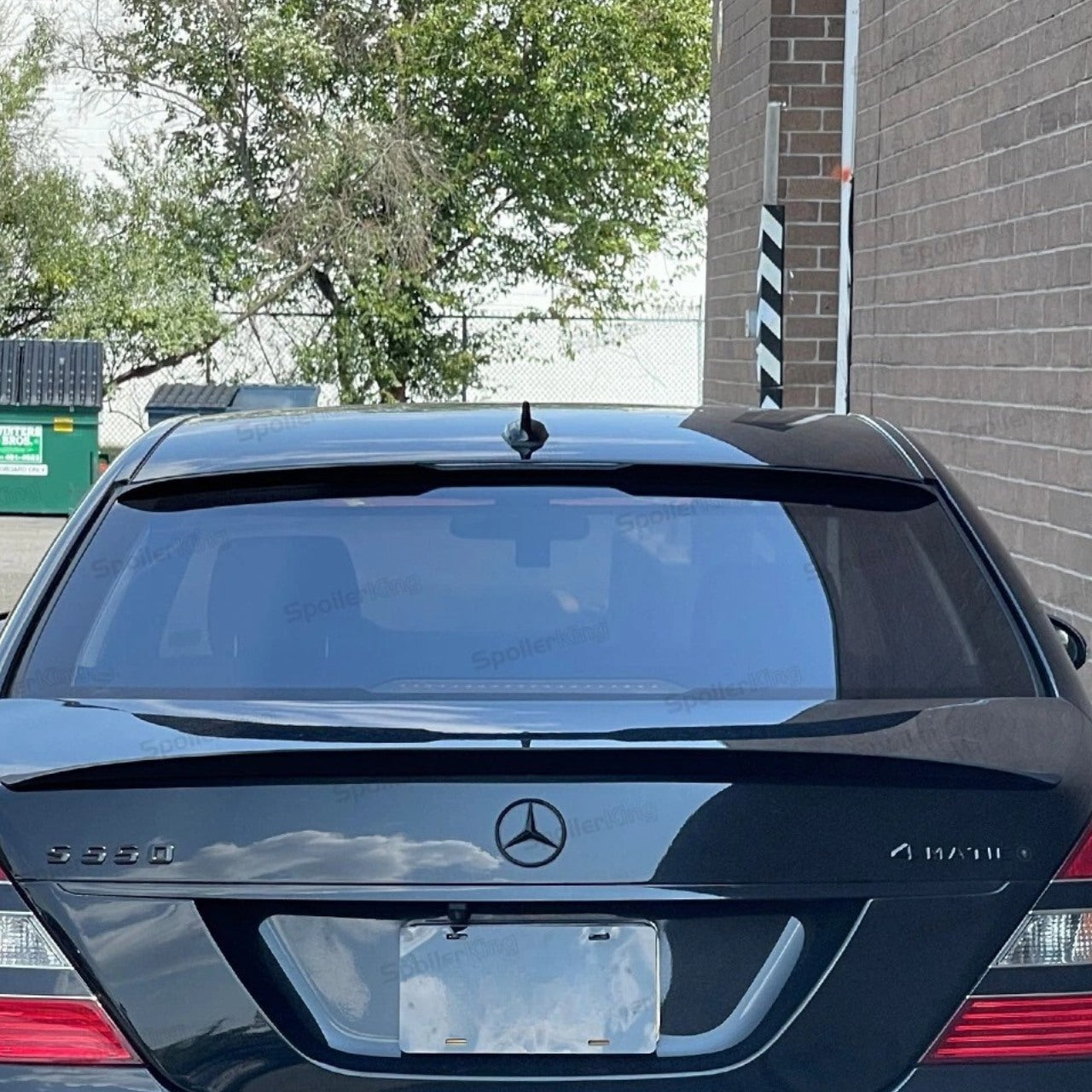 Спойлер за задно стъкло за Mercedes W221 (S-Class) – черен гланц