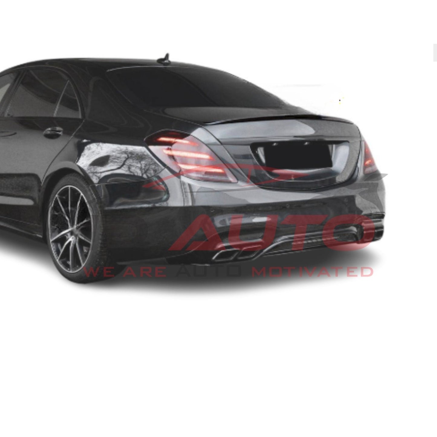 Спойлер за багажник (лип) – Mercedes S-Class W222 (2013–2020), черен гланц
