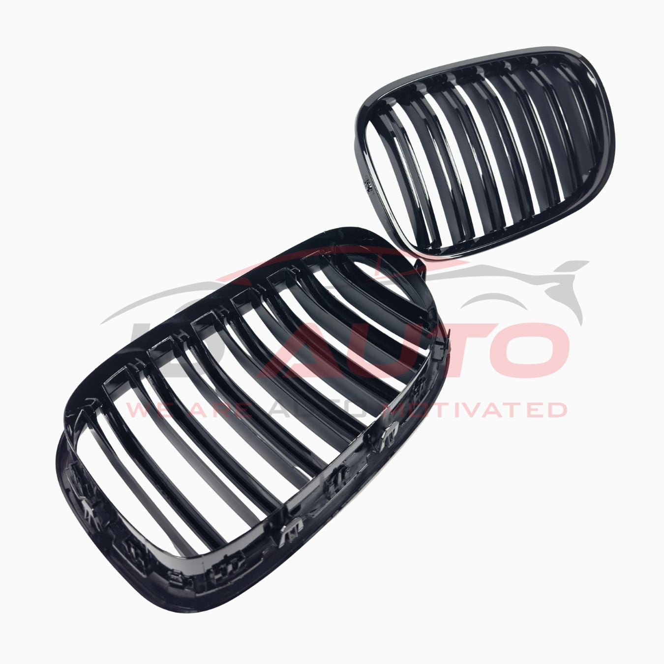 Двойни бъбреци за BMW 7 Series F01 (2008–2015) – Черен гланц, премиум M-стил решетки