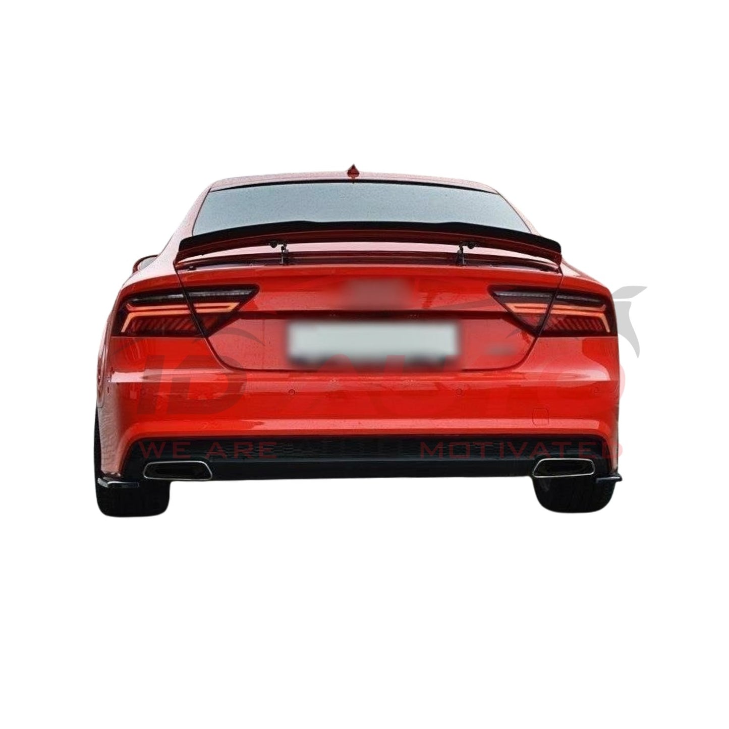 Тунинг лип спойлер за багажник – Audi A7 C7 (2010–2018), черен гланц
