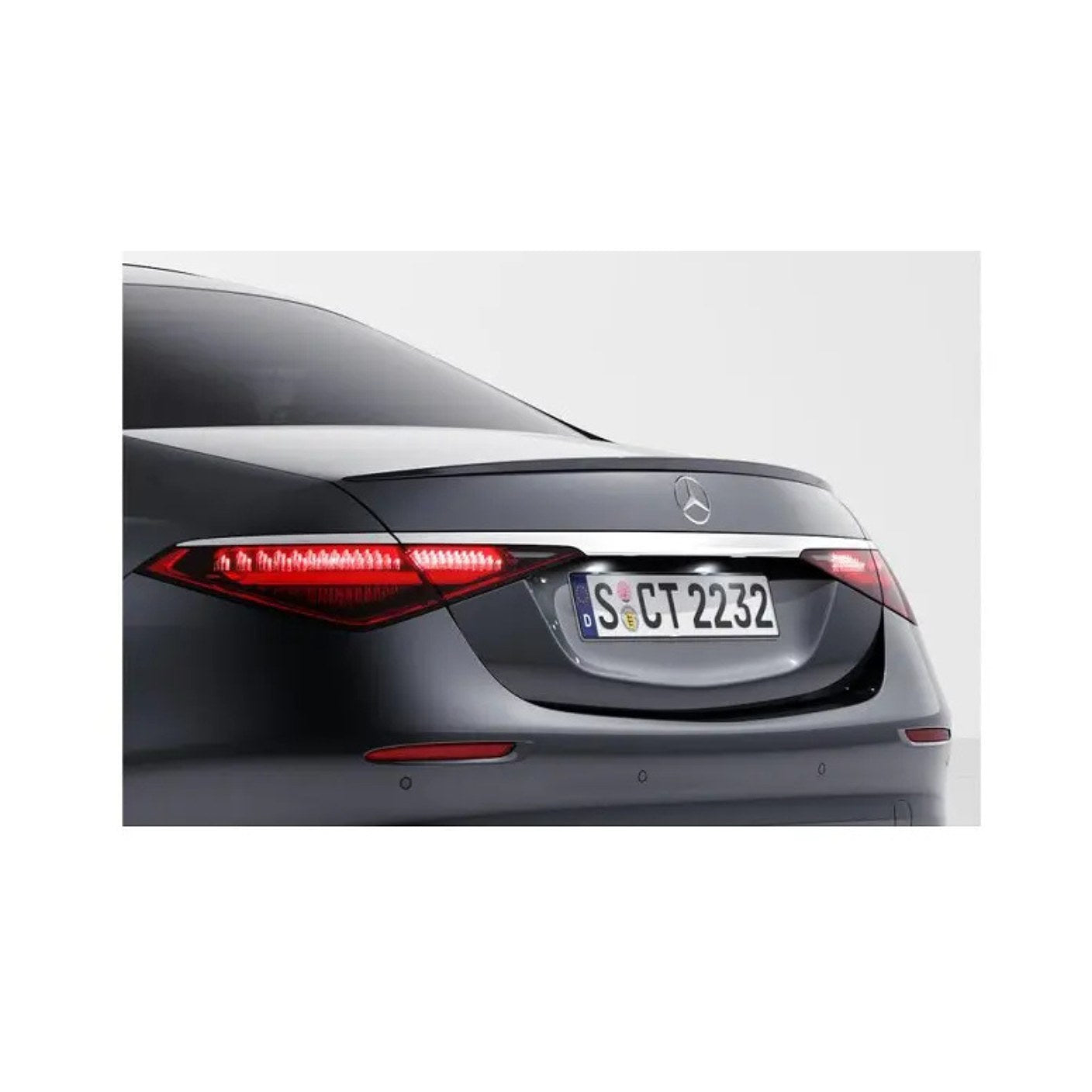 Спойлер за багажник за Mercedes W223 (S-Class) – черен гланц