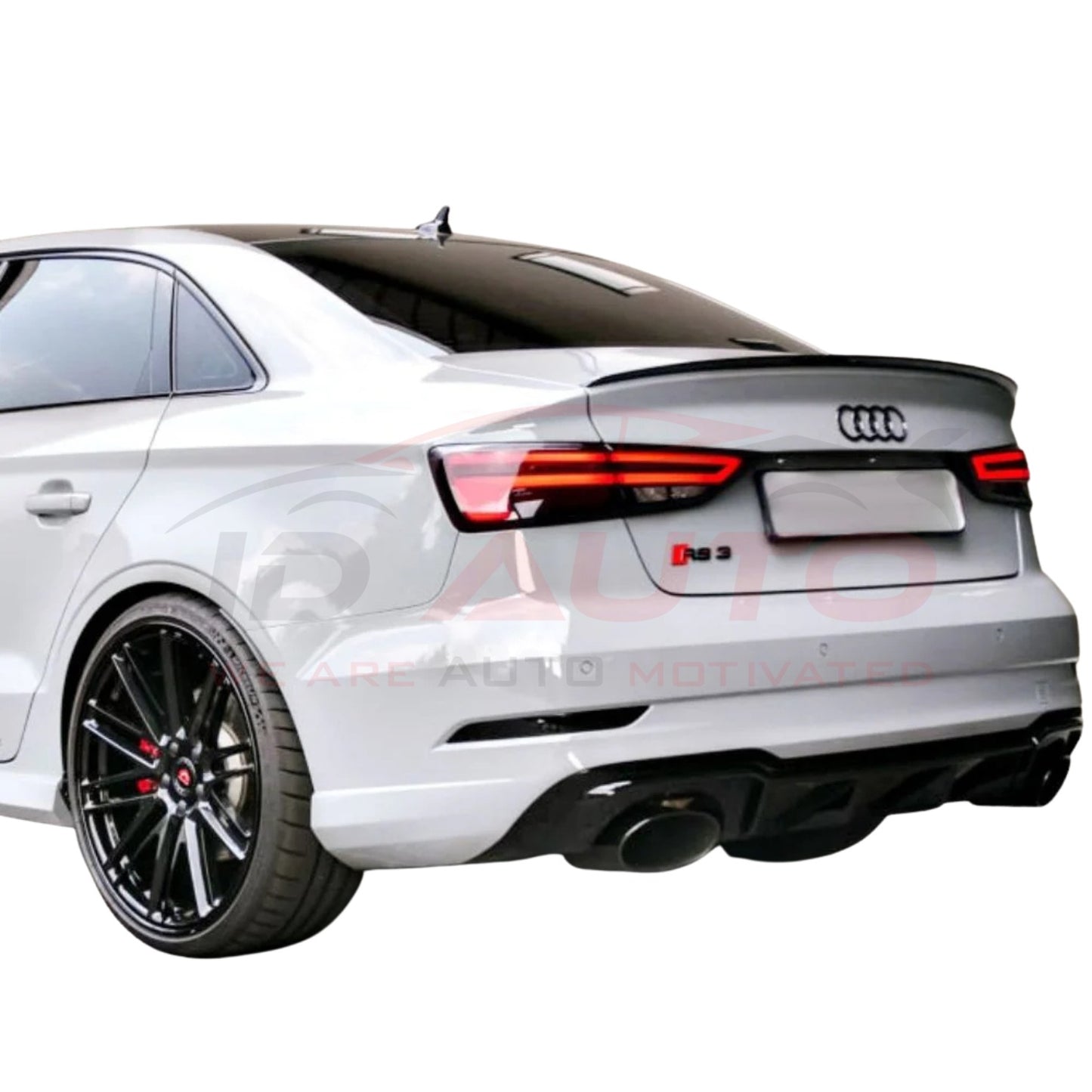 Спойлер за багажник (лип) – Audi A3 седан 8V (2013–2020), черен гланц