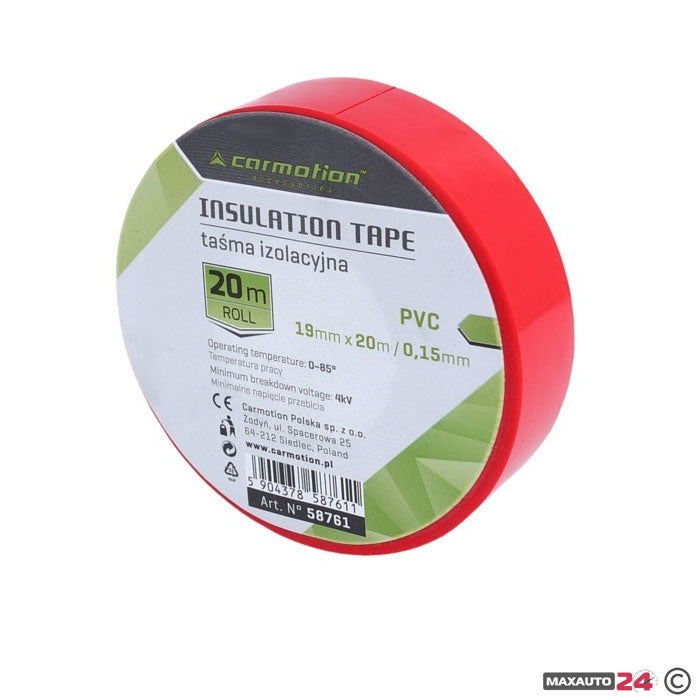 Изолирбанд червен 20м - 58761