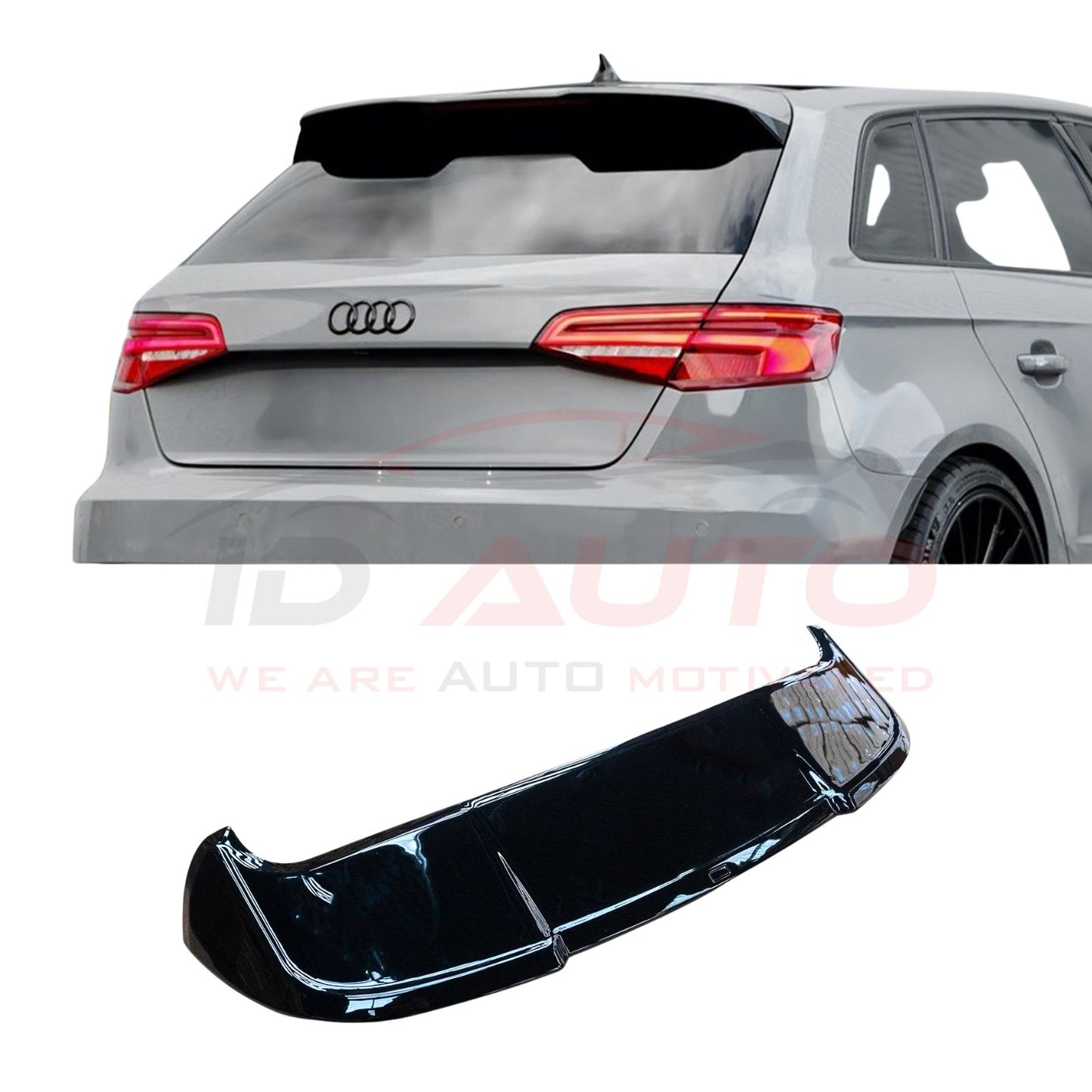 Спойлер за багажник – Audi A3 8V Hatchback (2012–2019), черен гланц