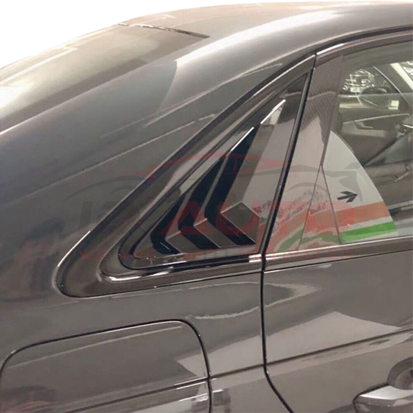 Тунинг добавки за задни странични стъкла – Audi A4 B8.5 (2008–2015), черен гланц