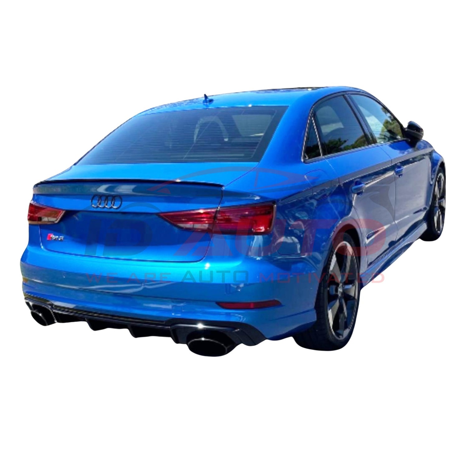 Спойлер за багажник (лип) – Audi A3 седан 8V (2013–2020), черен гланц