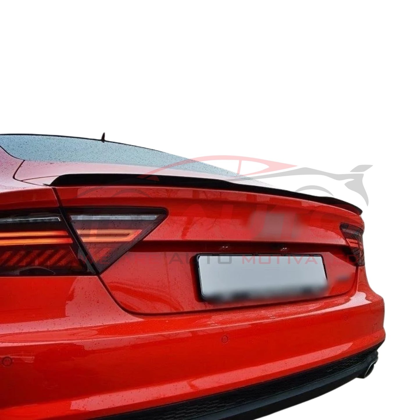 Тунинг лип спойлер за багажник – Audi A7 C7 (2010–2018), черен гланц