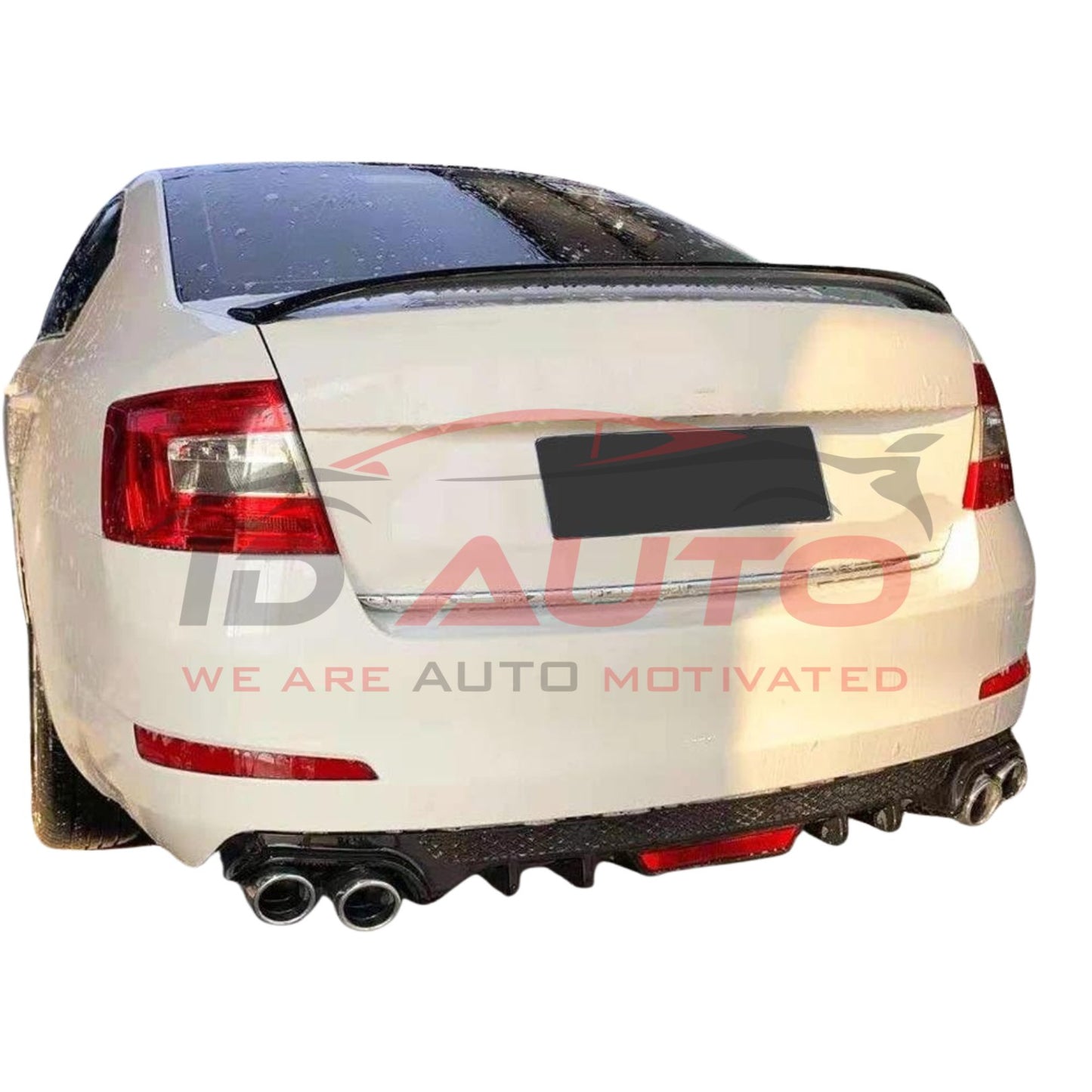 Спойлер за багажник (лип) – Skoda Octavia MK3 (2013–2020), черен гланц