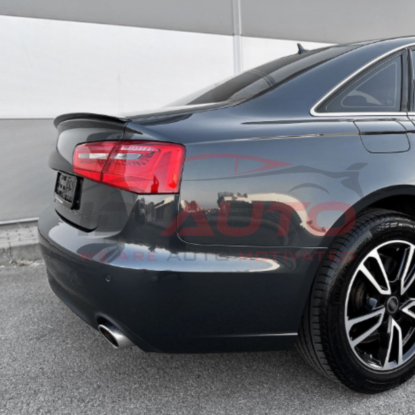 Спойлер лип за багажник – Audi A6 C7 Sedan (2011–2018), черен гланц
