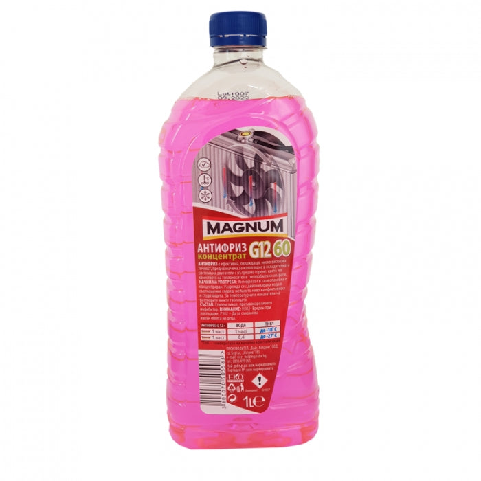 Антифриз концентрат 1 литър - Magnum G12 до -60ºC - червен