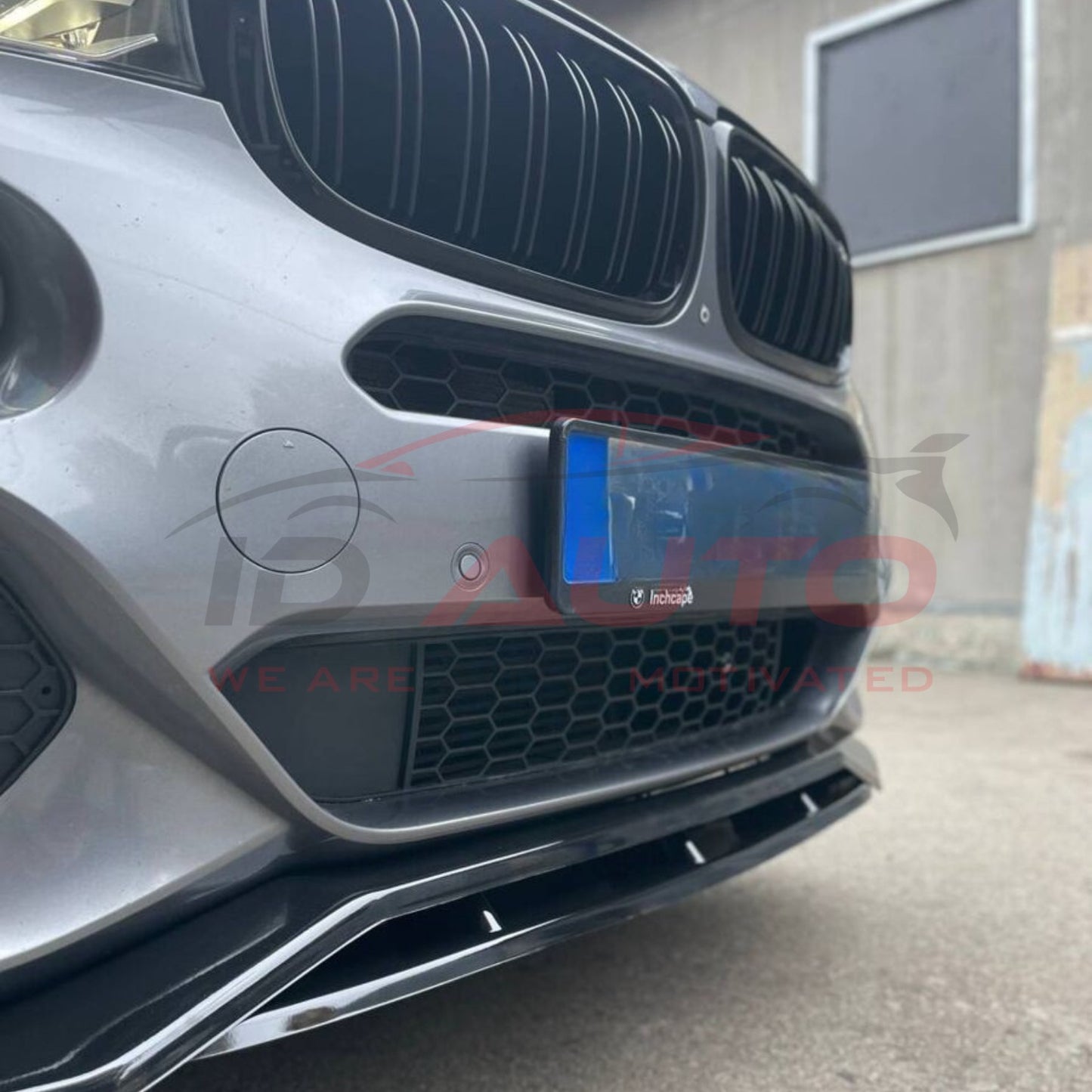 Тунинг преден лип спойлер – BMW X5 F15 (2013–2018), M броня, черен гланц