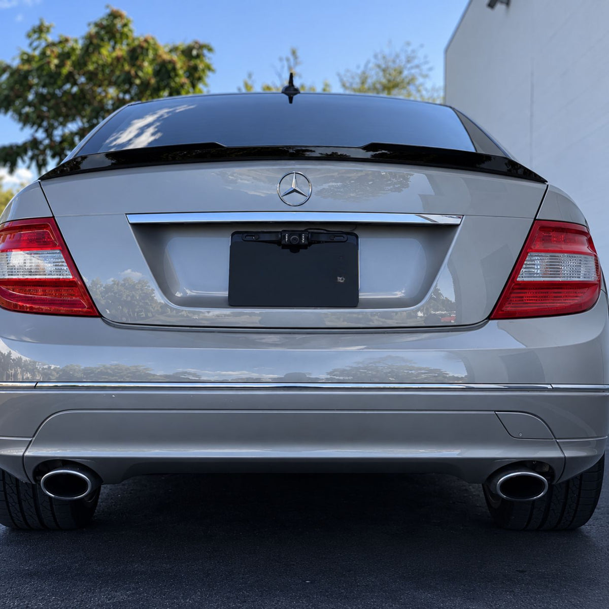 PSM спойлер за багажник за Mercedes C-Class W204 – черен гланц