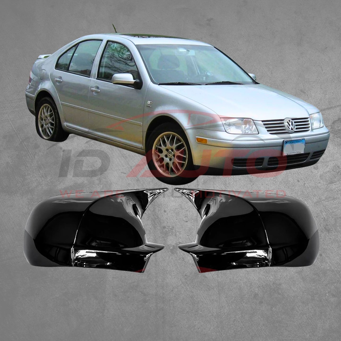 Капаци за огледала Batman Style – Vw Bora (1999–2005) - черни