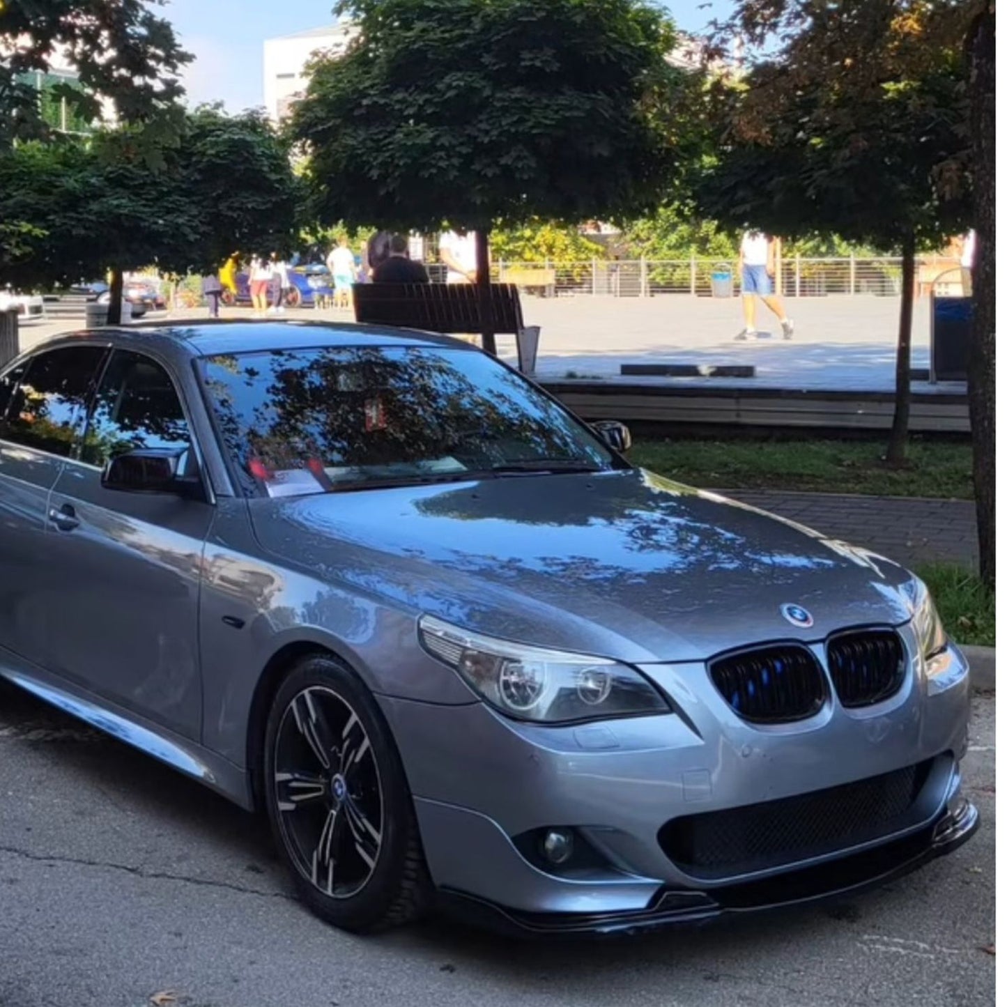 M Техник преден лип спойлер за BMW E60 E61 – лесен монтаж, спортна визия