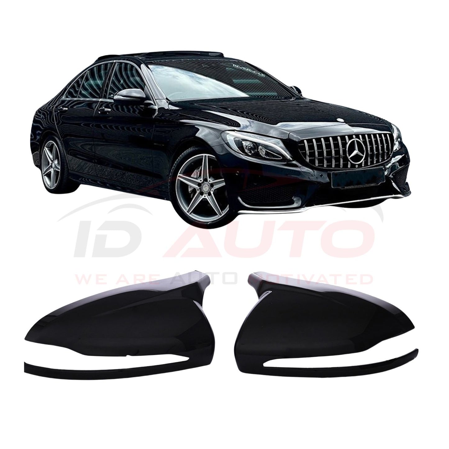 Капаци за огледала Batman Style – Mercedes C-Class W205 (2014–2021)