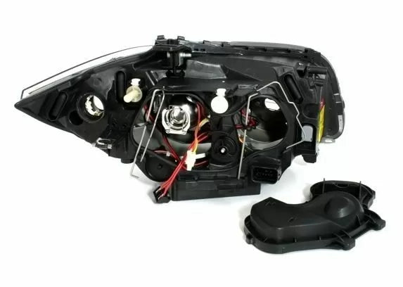 Кристални фарове Angel Eyes за BMW E87 (2004–2011) – черен корпус