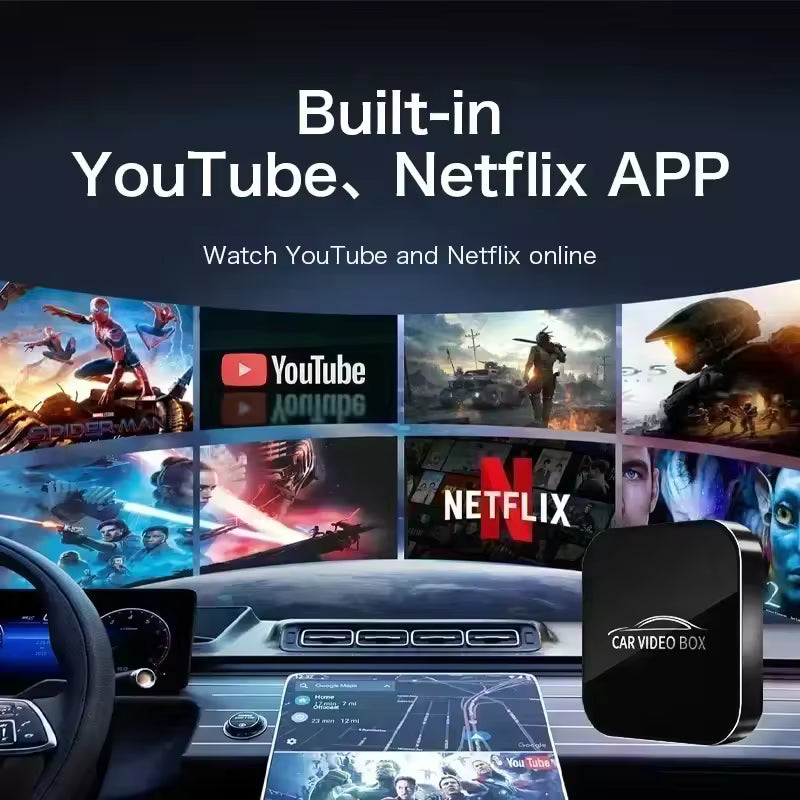 Смартбокс Адаптер Carplay с YouTube и Netflix