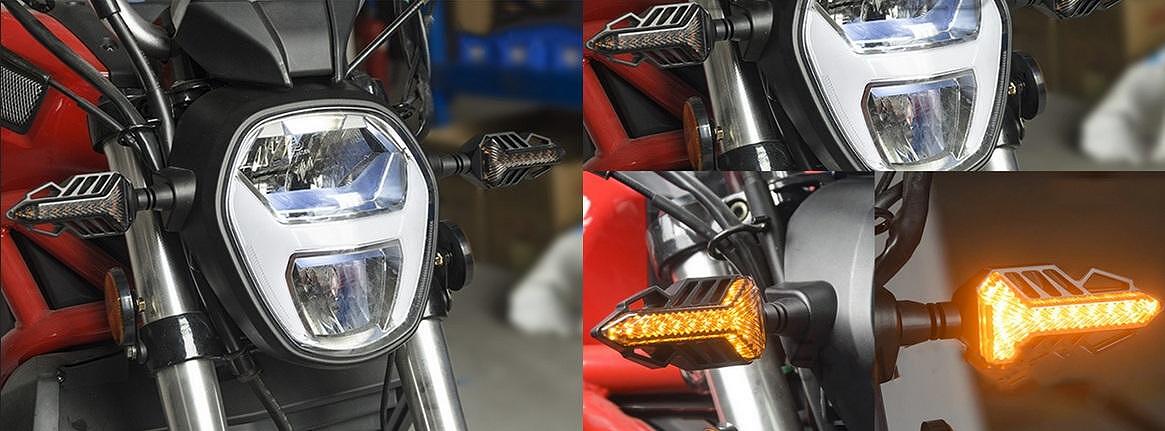Бягащи LED мигачи за мотор - 2бр.