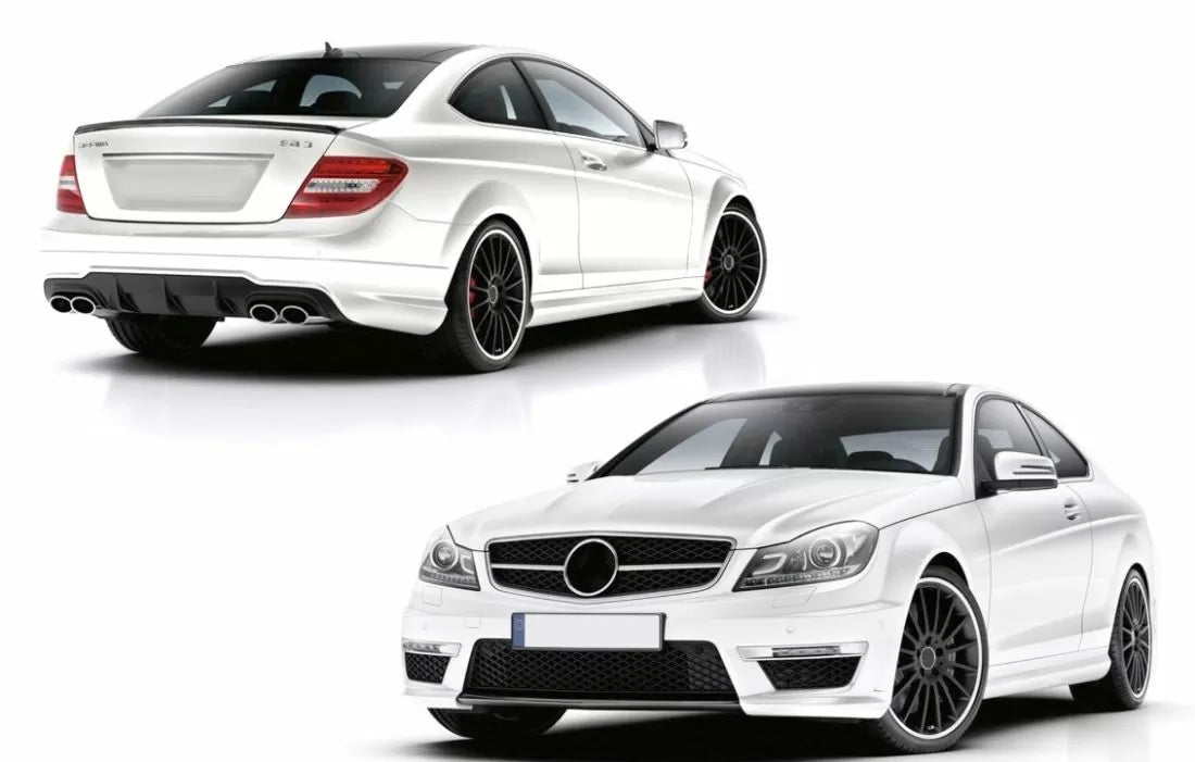 Body Kit за Mercedes C-Class W204 (2007–2015) – C63 AMG дизайн, Coupe 2D
