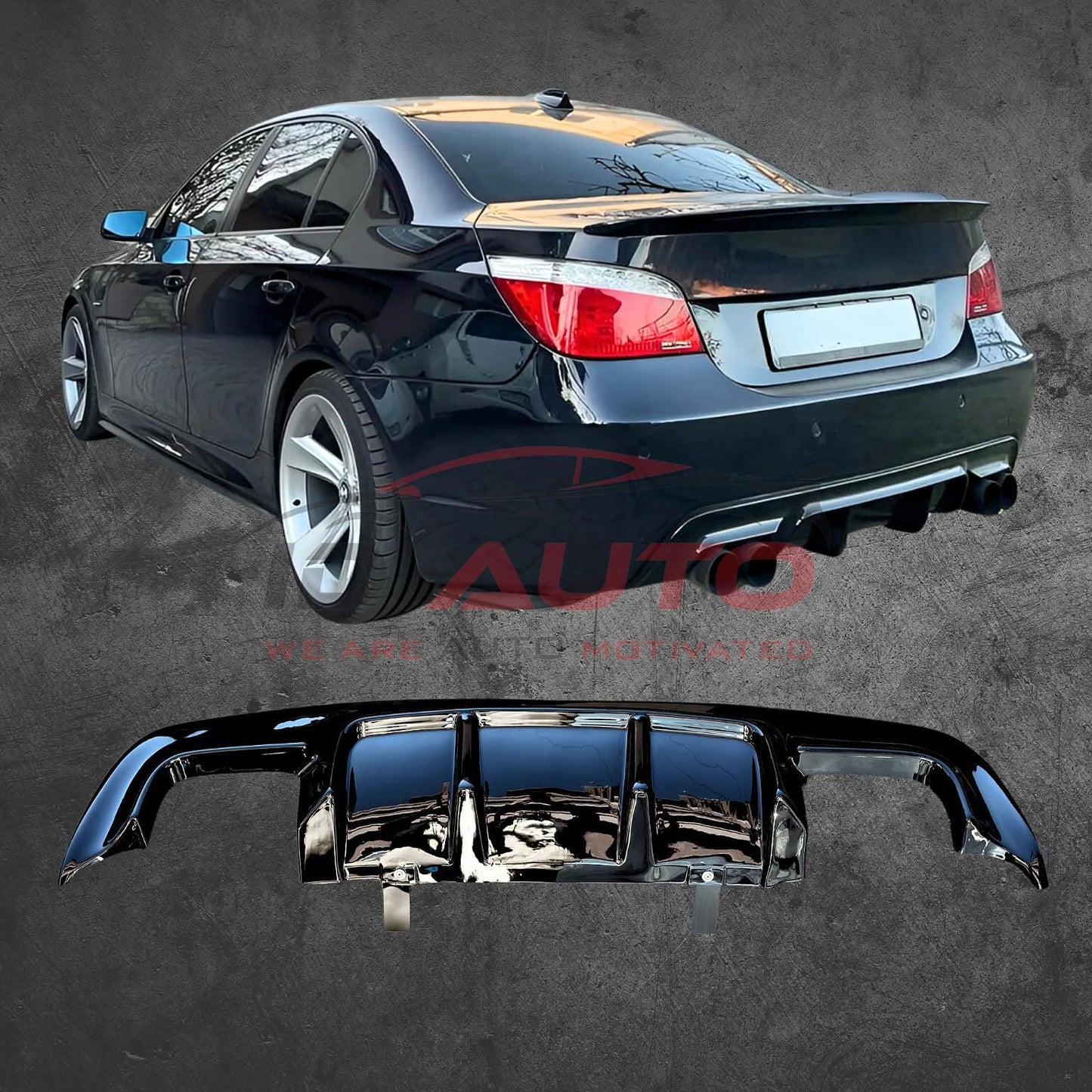Дифузьор за задна брона на BMW E60 M-tech