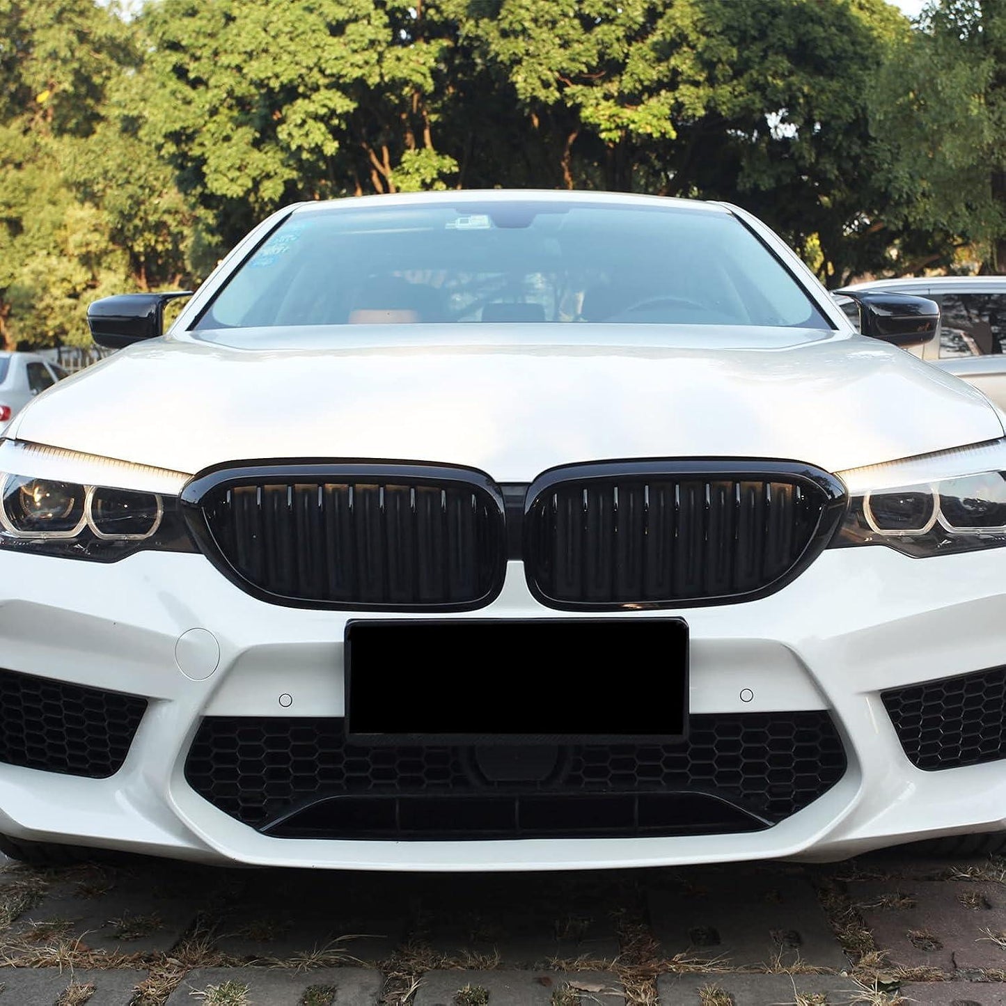 Двойни бъбреци решетки за BMW G30, G31, G38, 2017-2019 г., черен гланц