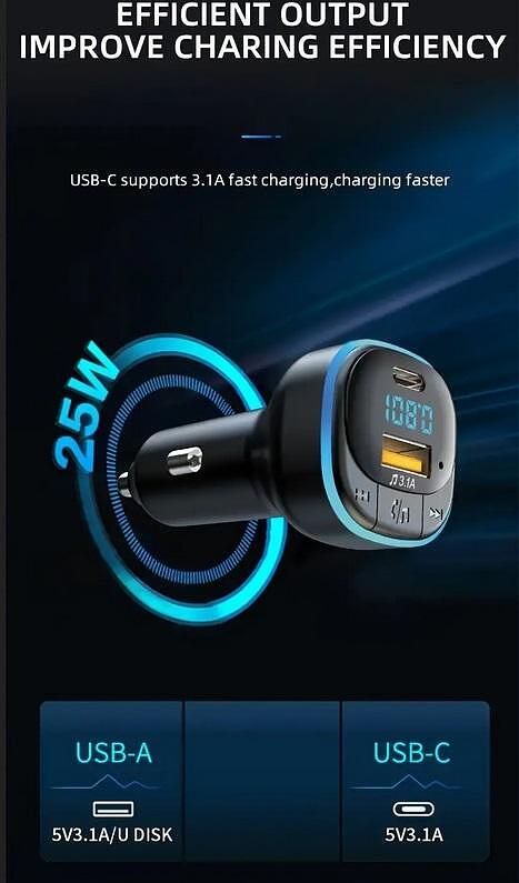 FM Трансмитер DUST - Bluetooth
