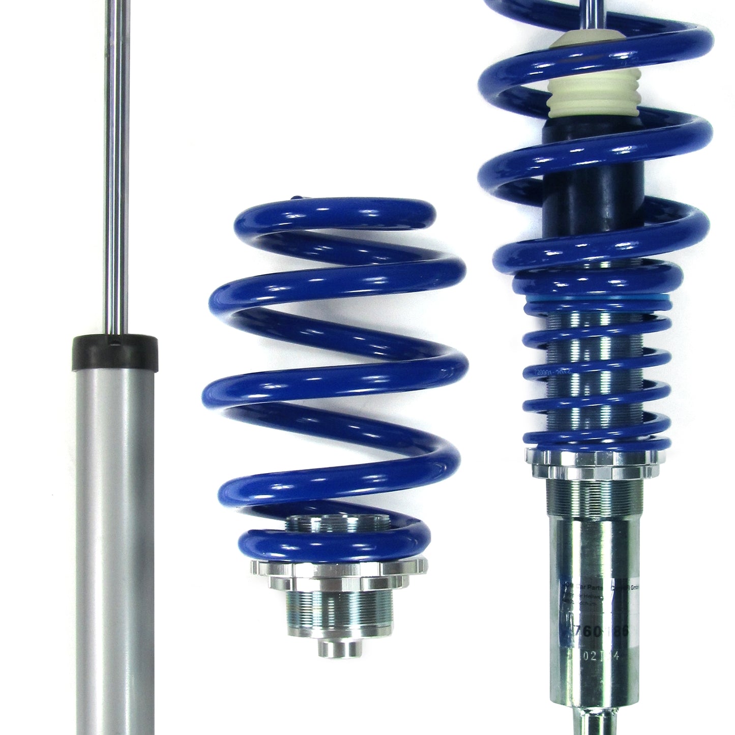 Регулируемо спортно окачване JOM BlueLine Coilover Kit подходящ за Audi A6 (4F) Limousine 2.0 TDI, 2.0 TFSI, 2.4, 2.7 TDI, 2.8 FSI, 3.0, 3.2 FSI година 2004-2011, без 4х4