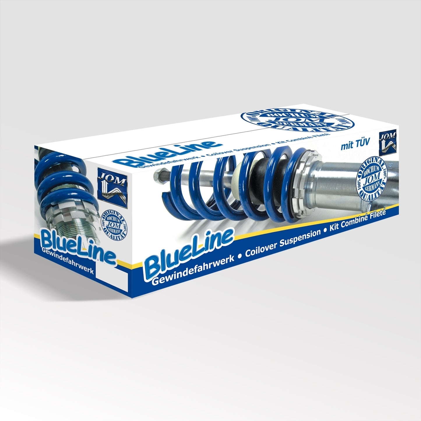 Регулируемо спортно окачване JOM BlueLine за Volvo V40 1.5, 1.6, 2.0 (T2/ T3/ T4/ T5/ D2/ D3/ D3) година 2012, без 4х4.
