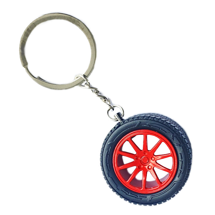 Ключодържател джанта с гума PG204 - Червен