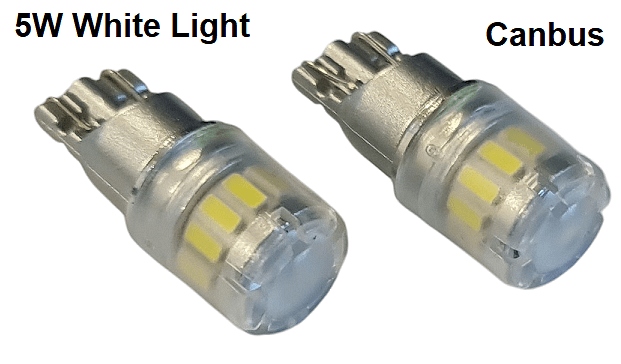 LED Диодни Габаритни Крушки - 12V-5W T10 W5W Canbus, 2 Броя