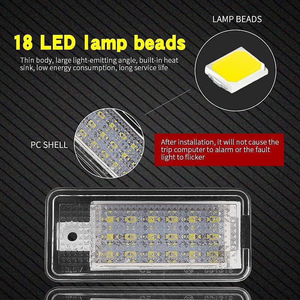 Led плафони за заден номер 6000К - Audi A3 8P A4 B6 B7 A6 A8 Q7
