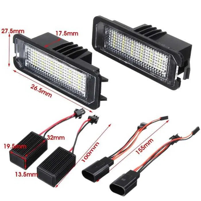 Led плафони за заден номер 6000К - Vw Golf 6 или Golf 7
