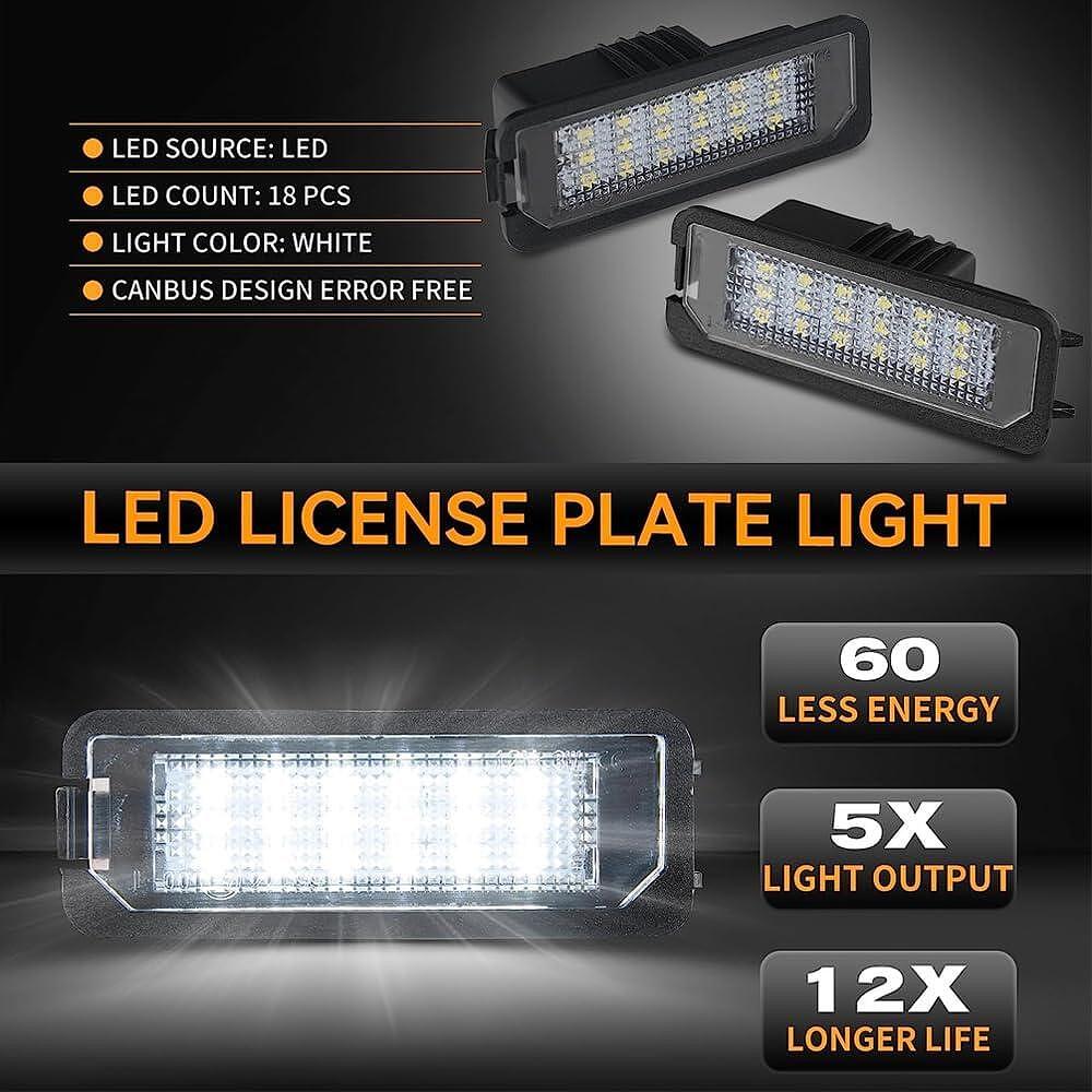 Led плафони за заден номер 6000К - Vw Passat B6 / B7 / CC