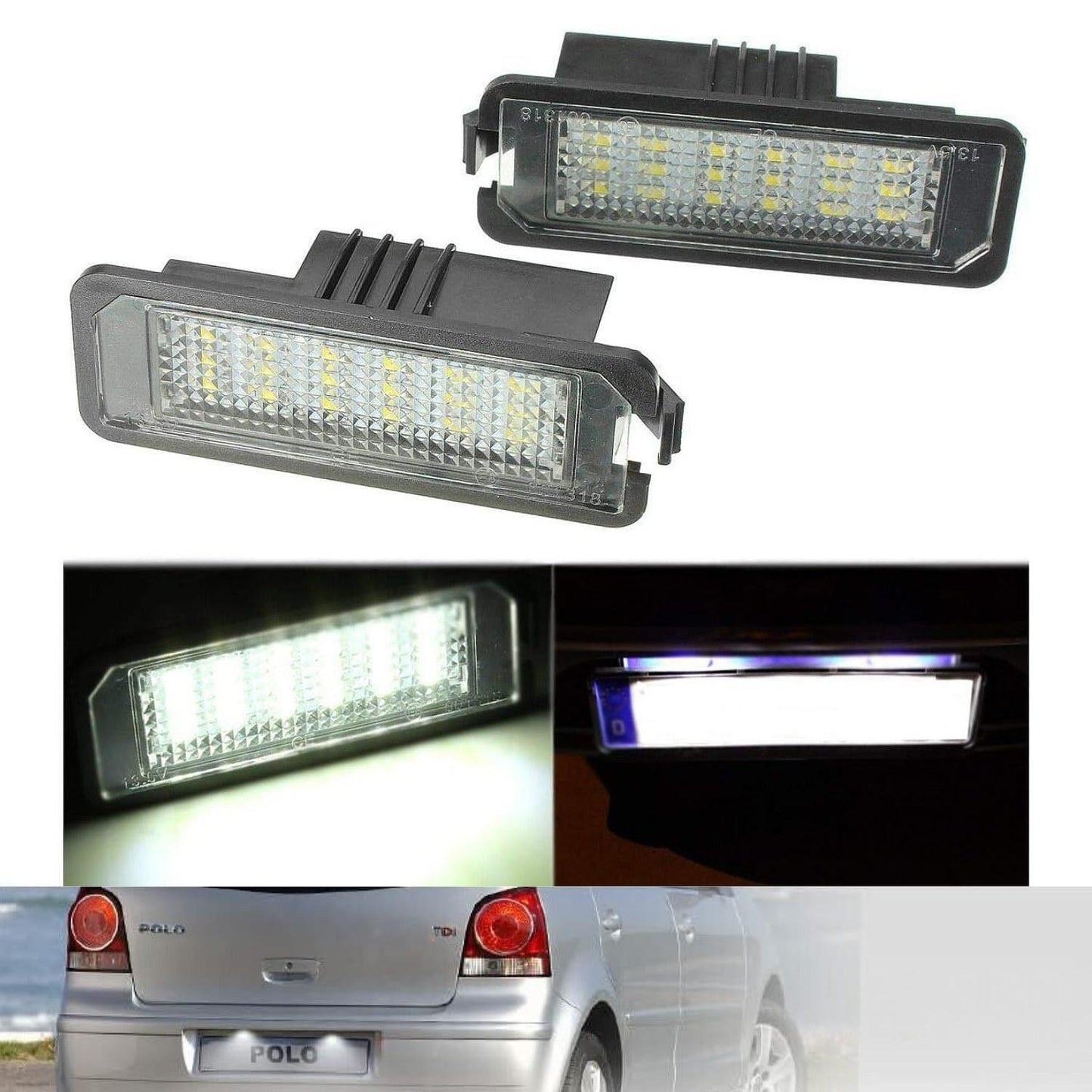 Led плафони за заден номер 6000К - Vw Polo (2000-2009г)