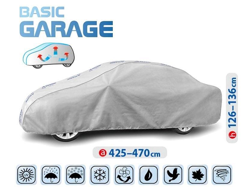 Покривало Kegel Basic Garage L- 425-470см (сиво) - седан