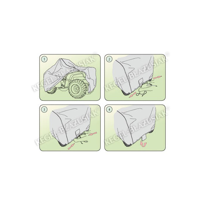 Покривало Kegel серия Basic размер M quad сиво за ATV