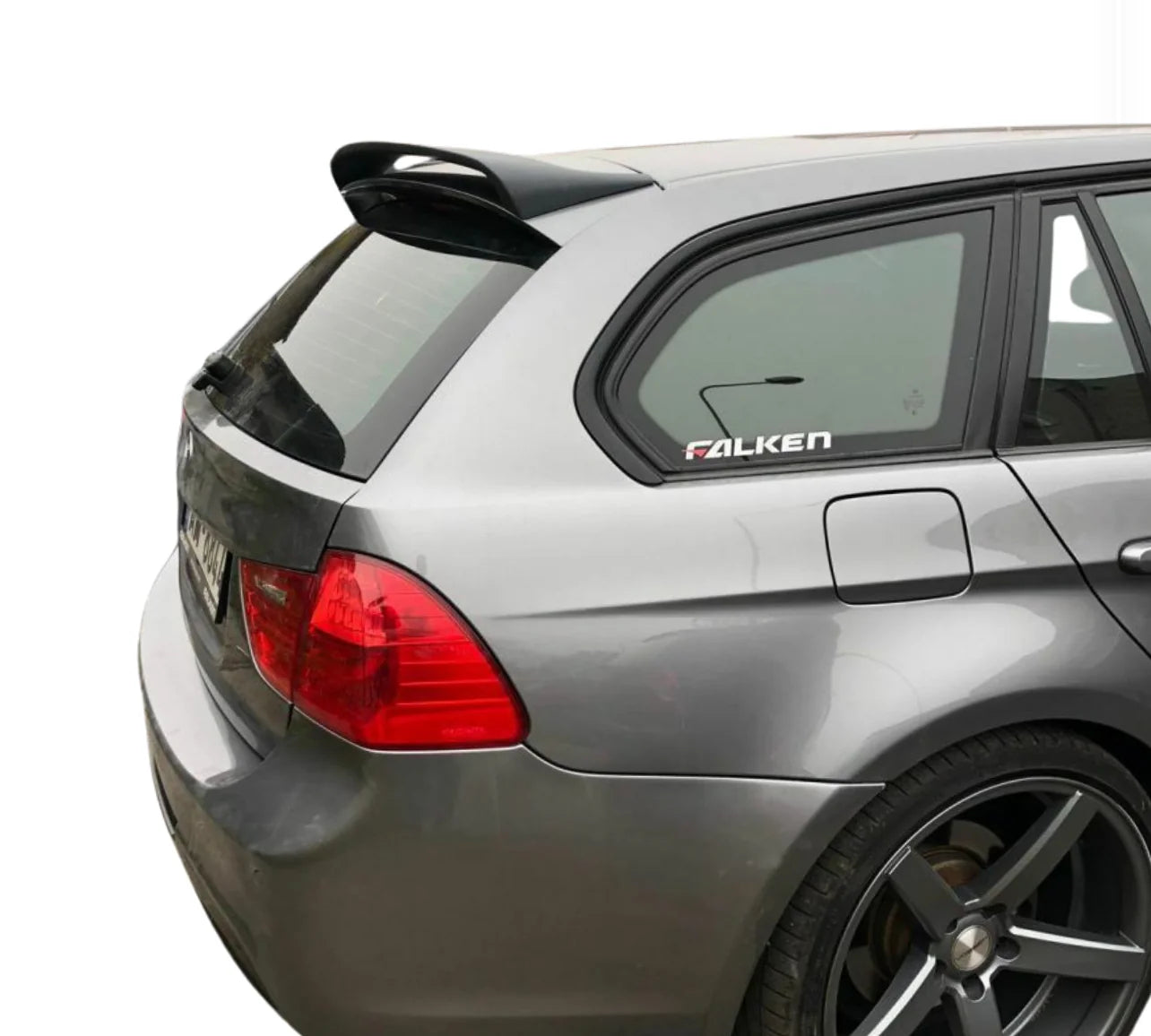 Спойлер за BMW E91 Touring (2005–2012) – Заден спойлер багажник Черен гланц