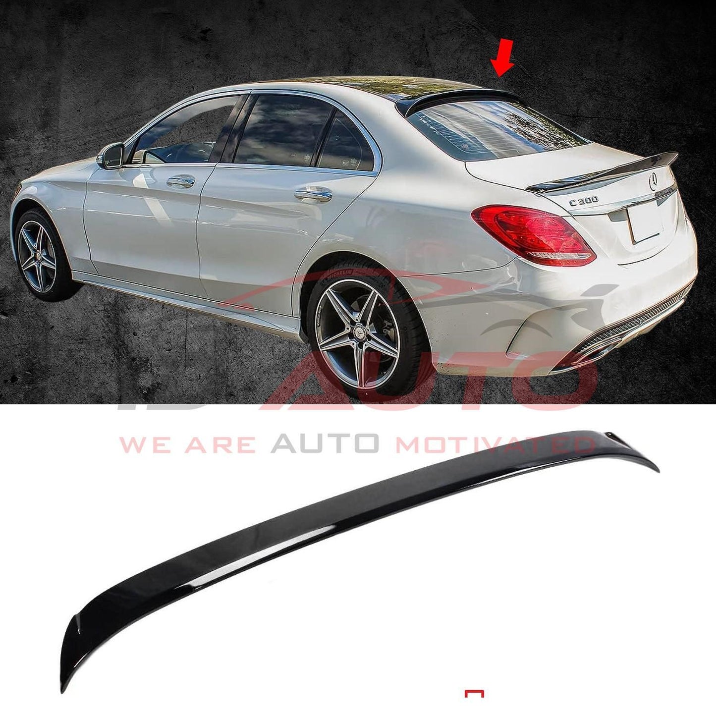 Сенник спойлер за задно стъкло - Mercedes C class W205