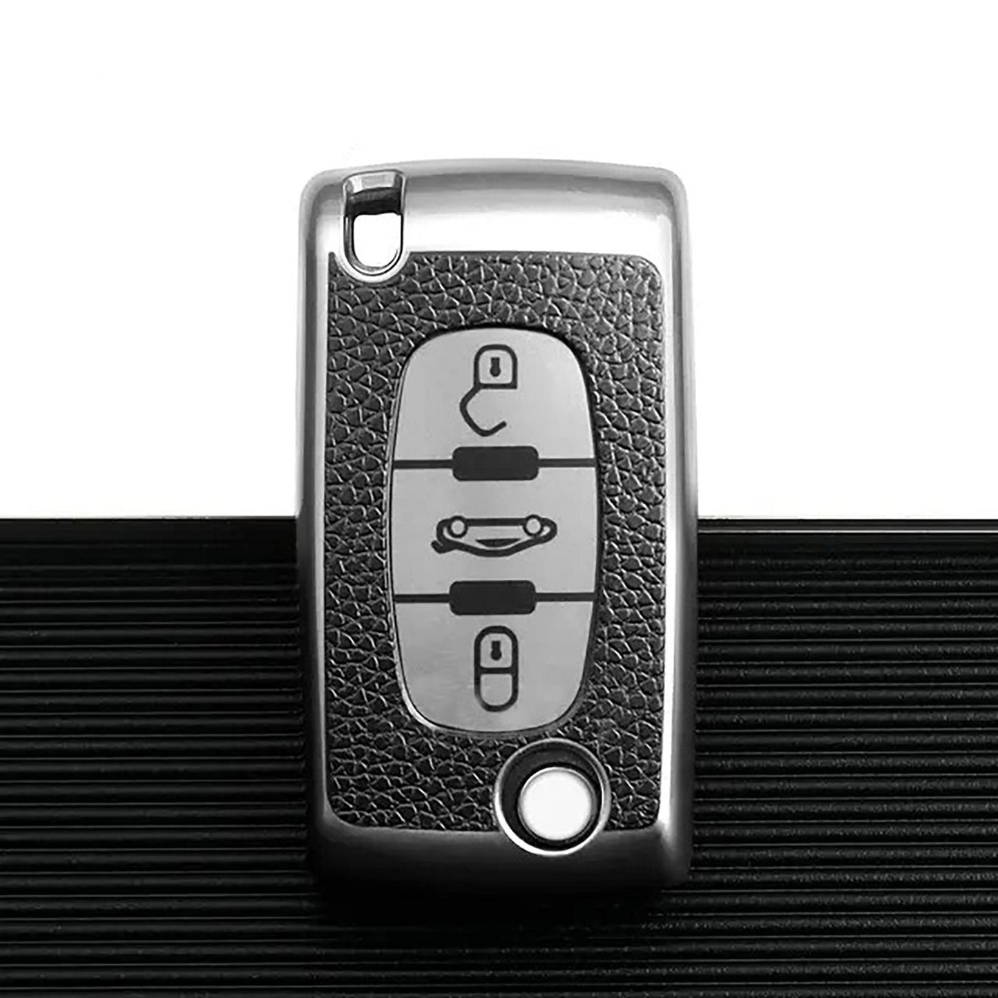 Силиконов калъф TPU за автоключ с 3 бутона - Peugeot / Citroen